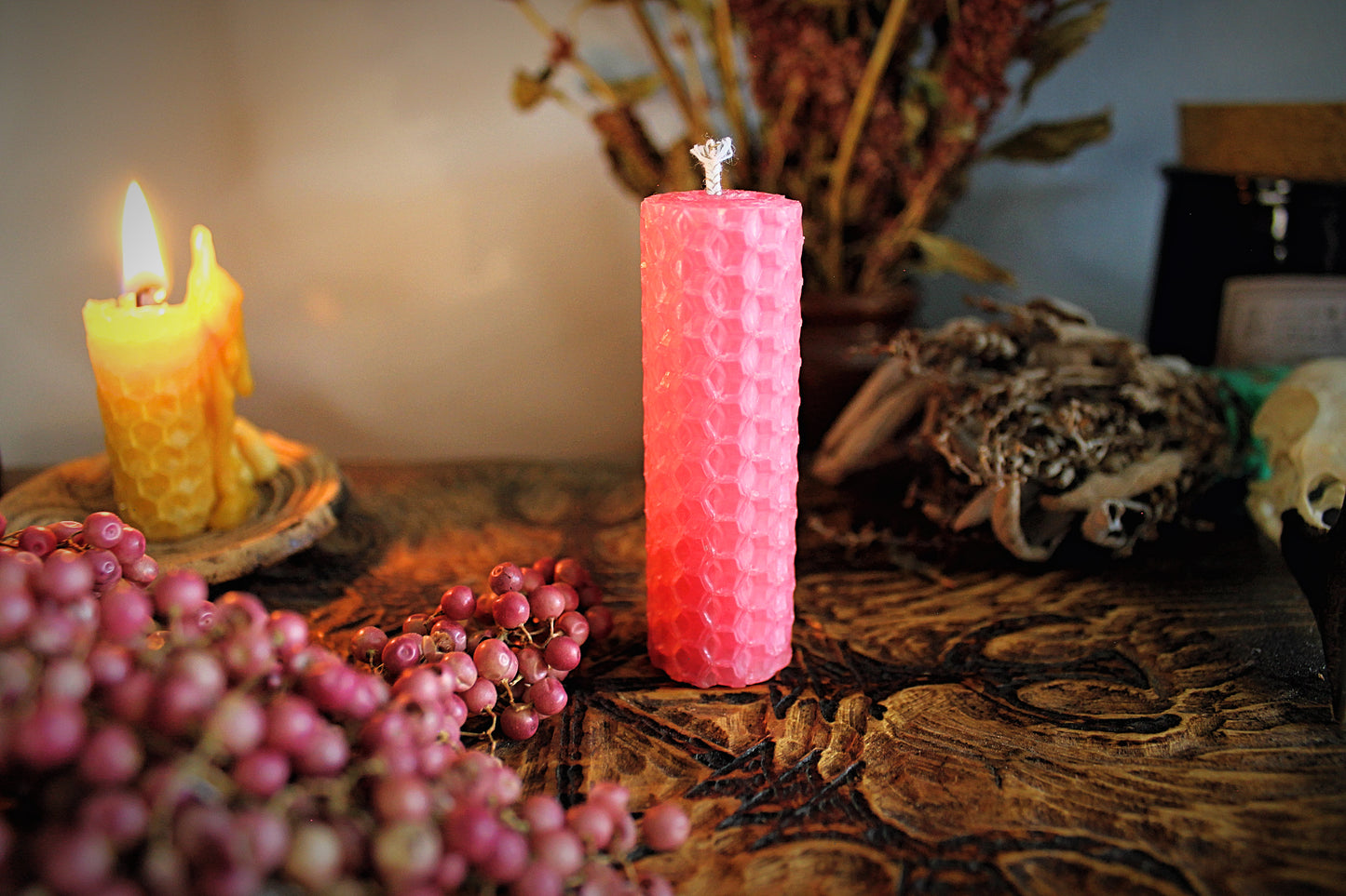 14 Mini Beeswax Candles