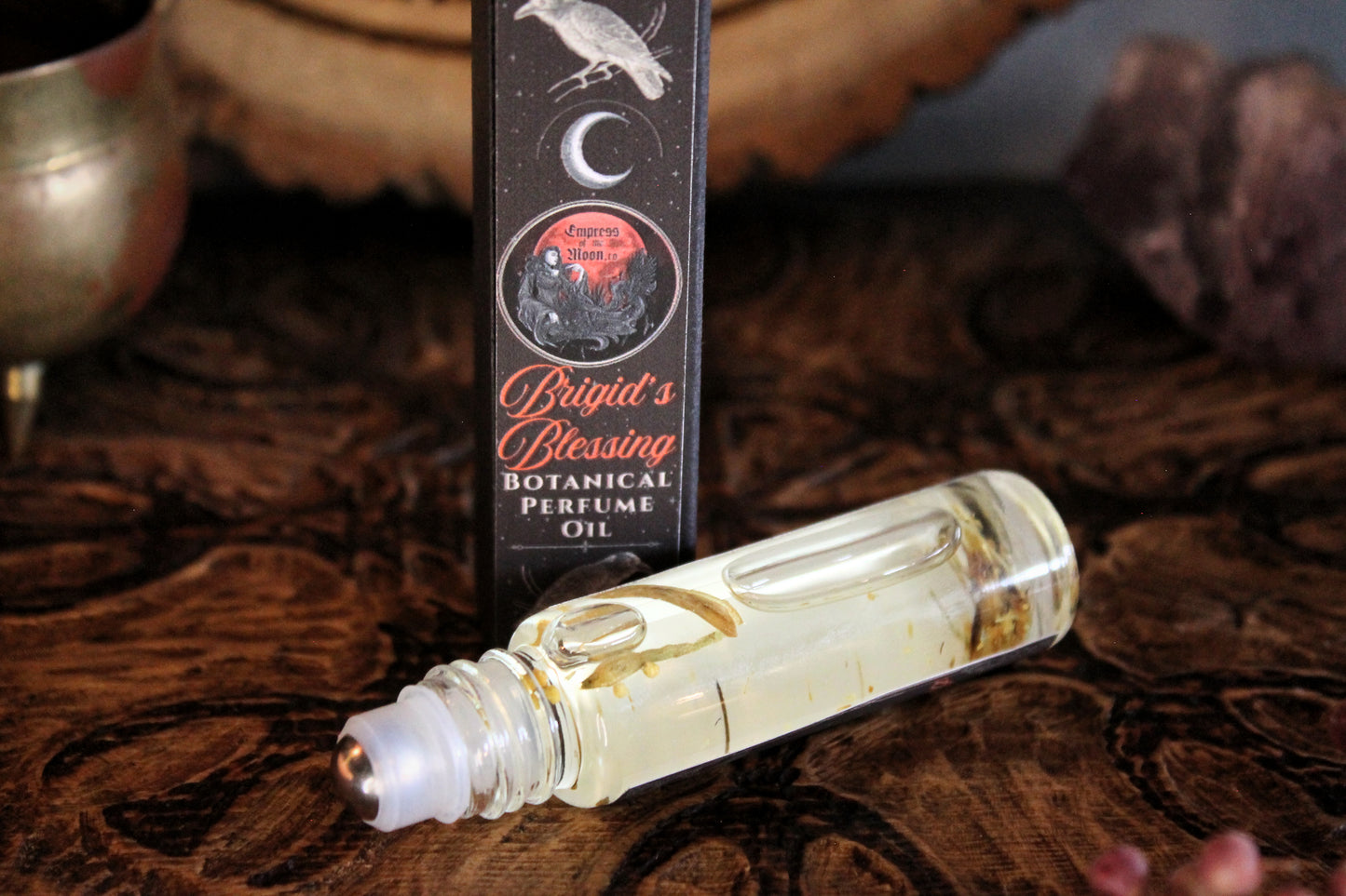 Brigid's Blessing Botanical Perfume Oil - Spring Floral Honeysuckle, Elderflower & Heather