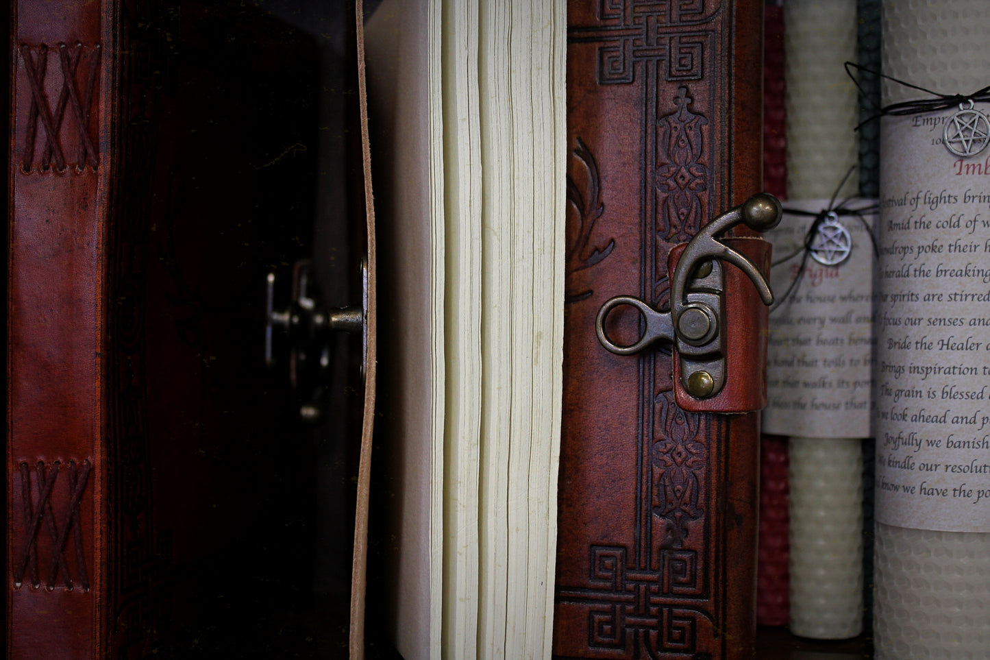 Leather Stag Notebook 6x8"