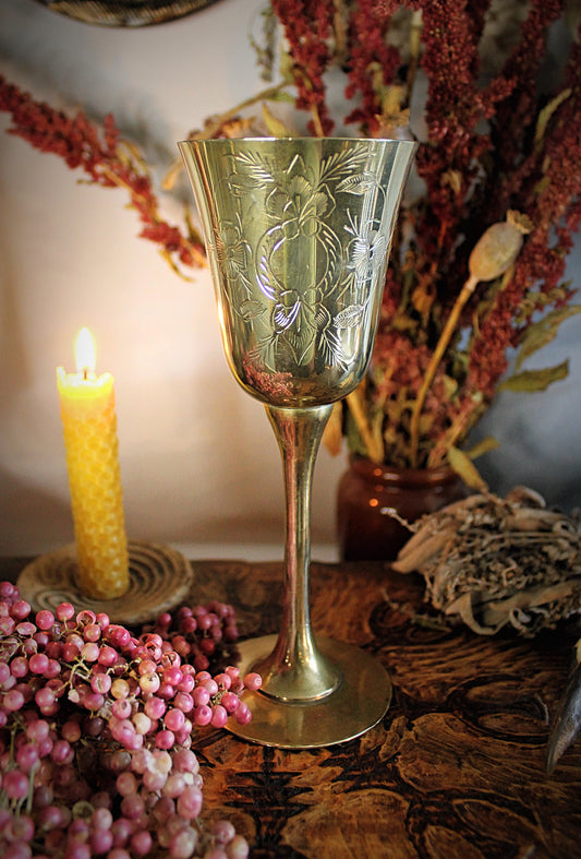 Brass Wine Chalice