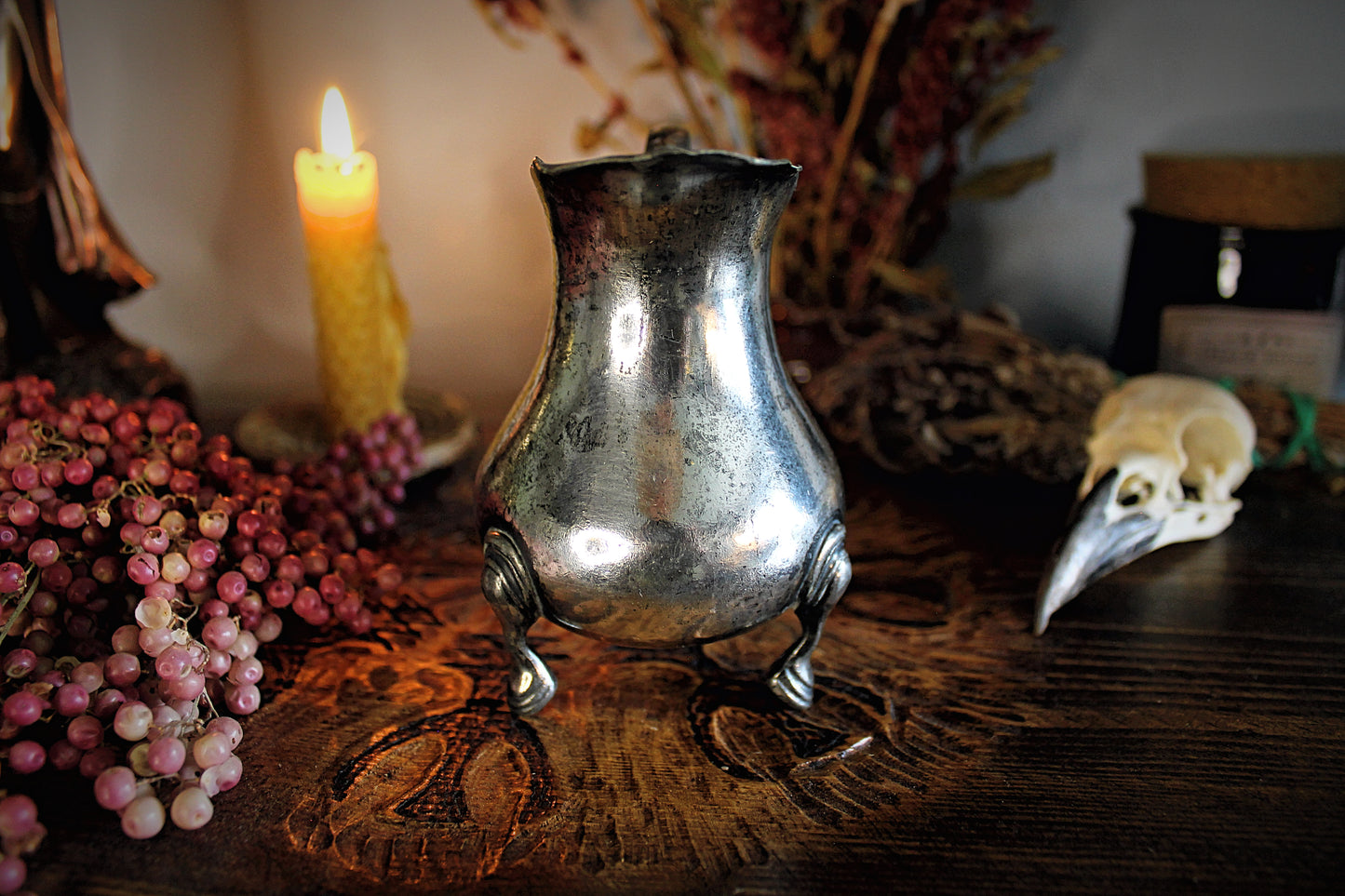 Vintage Small Three-Hoof-Footed Pitcher