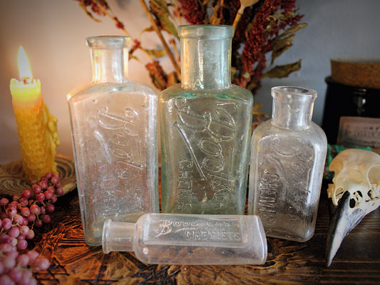 Vintage Glass Boots Chemist Apothecary Bottles