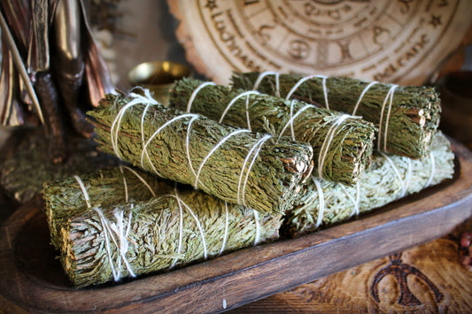 Cedar Smudge Stick: 4" Hand-Harvested Cleansing and Healing Bundle