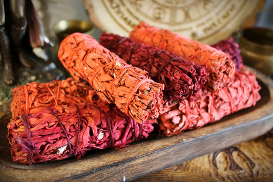 Dragons Blood, White Sage Smudge Stick - Protection & Energy Cleansing Bundle for Rituals, Meditation and Manifestation
