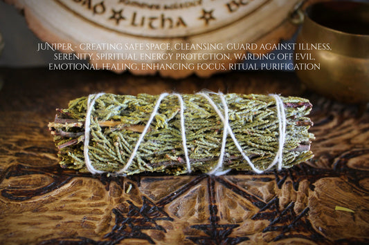 Juniper Smudge Stick - Protective Energy Cleansing & Prosperity Smudge