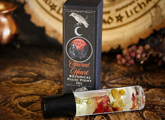 Sacred Heart Botanical Pulse Point Oil: Heart Opening Ritual Roller