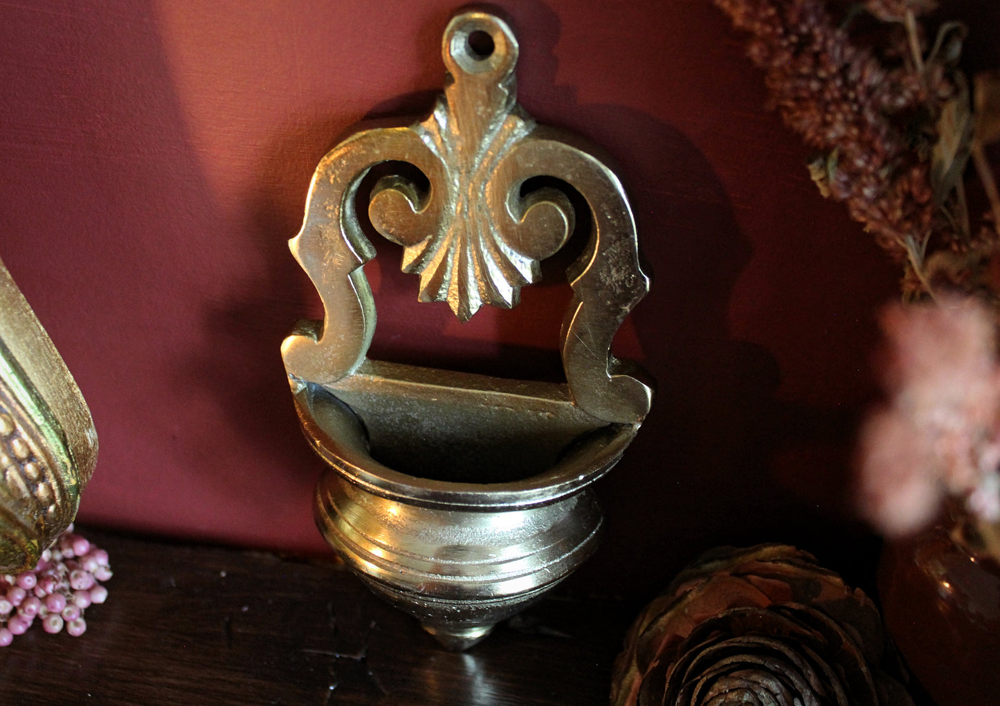 Decorative Water Font | Wall Flower Holder
