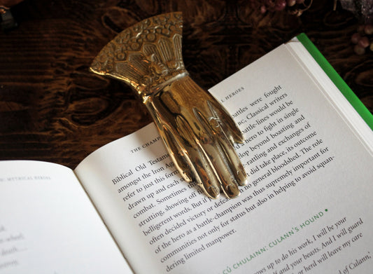 Brass Hand Page Holder