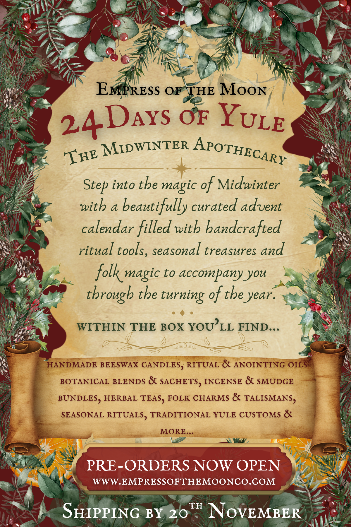 PRE-ORDER: 24 Days of Yule - The Midwinter Apothecary | 2026 Edition