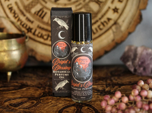 Brigid's Blessing Botanical Perfume Oil - Spring Floral Honeysuckle, Elderflower & Heather