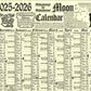 Gwydion’s 2025-2026 Moon Calendar MIDSUMMER EDITION - A3 Poster