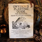 Gwydion’s Moon Planting Guide & Year Sheet