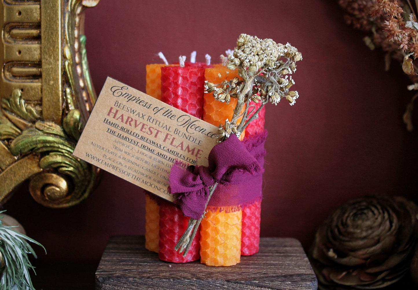 Harvest Flame Beeswax Candle Bundle