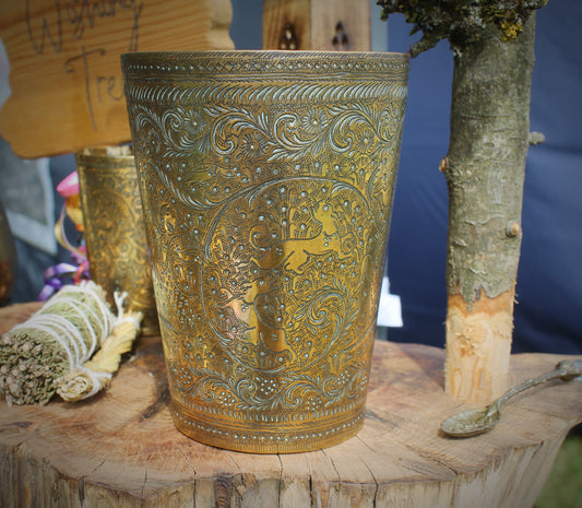 Large Brass Vase