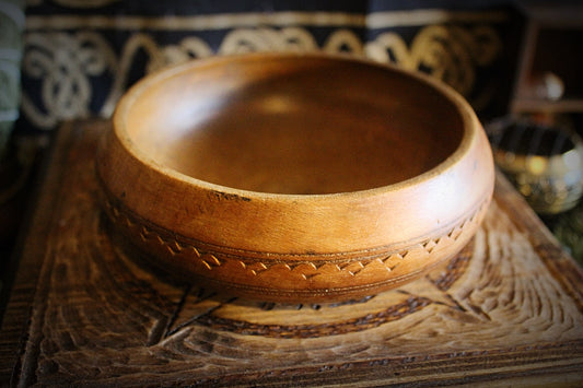 Wooden Offering Bowl