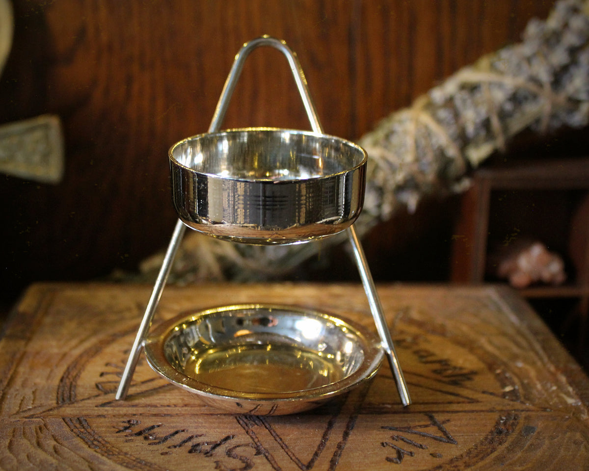 Brass Resin Incense Warmer: Smokeless Aroma Burner For Loose Incense