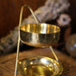 Brass Resin Incense Warmer: Smokeless Aroma Burner For Loose Incense