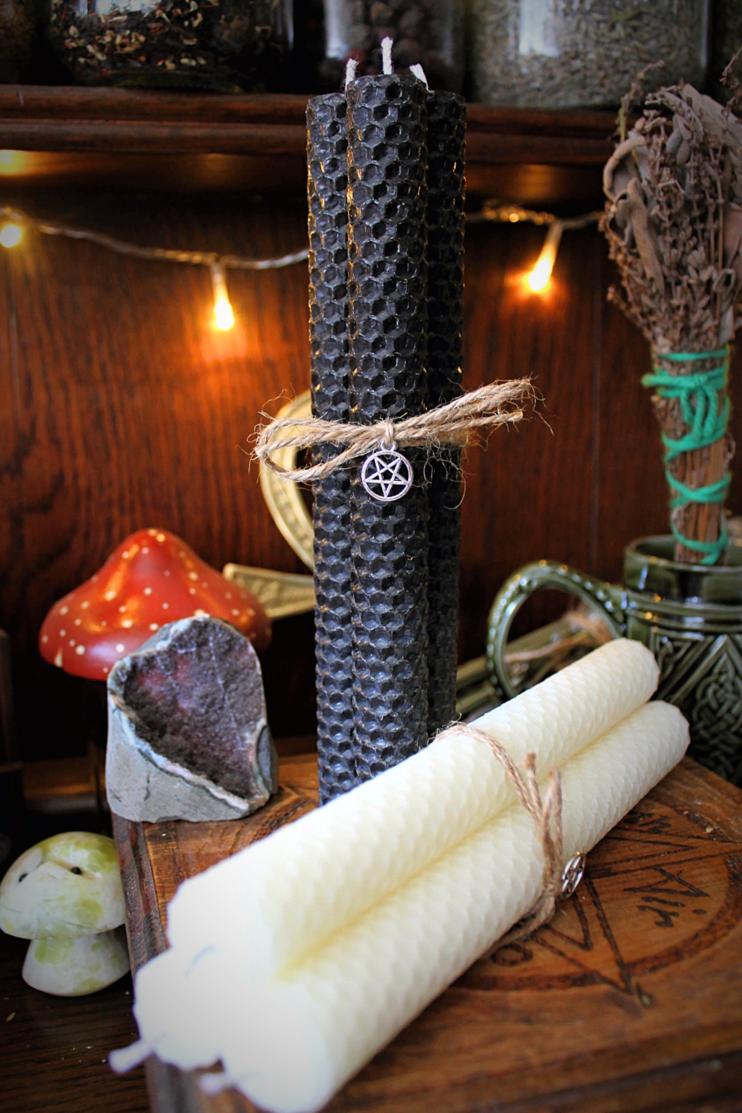 New Moon/Full Moon Candle Set