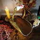 Brass Log/Flower Holder