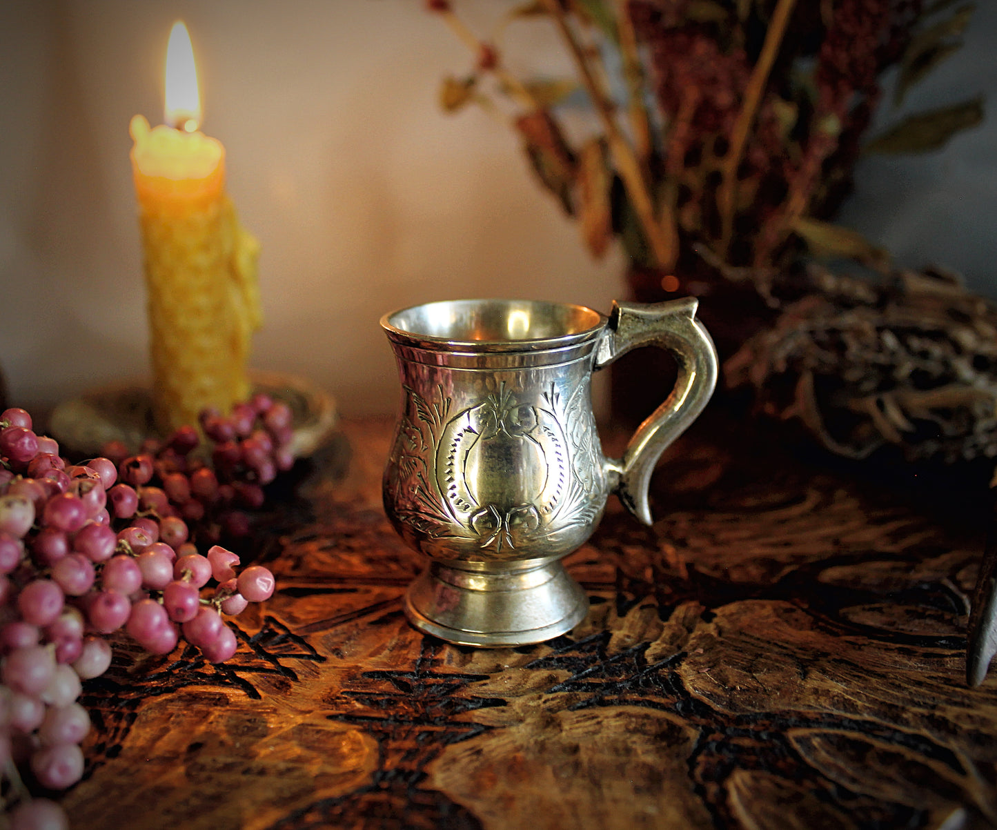 Mini Brass Goblet