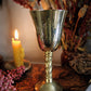 Vintage small Brass Wine Chalice