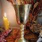 Vintage small Brass Wine Chalice