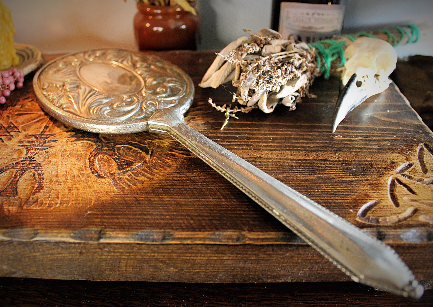 Vintage Hand Mirror