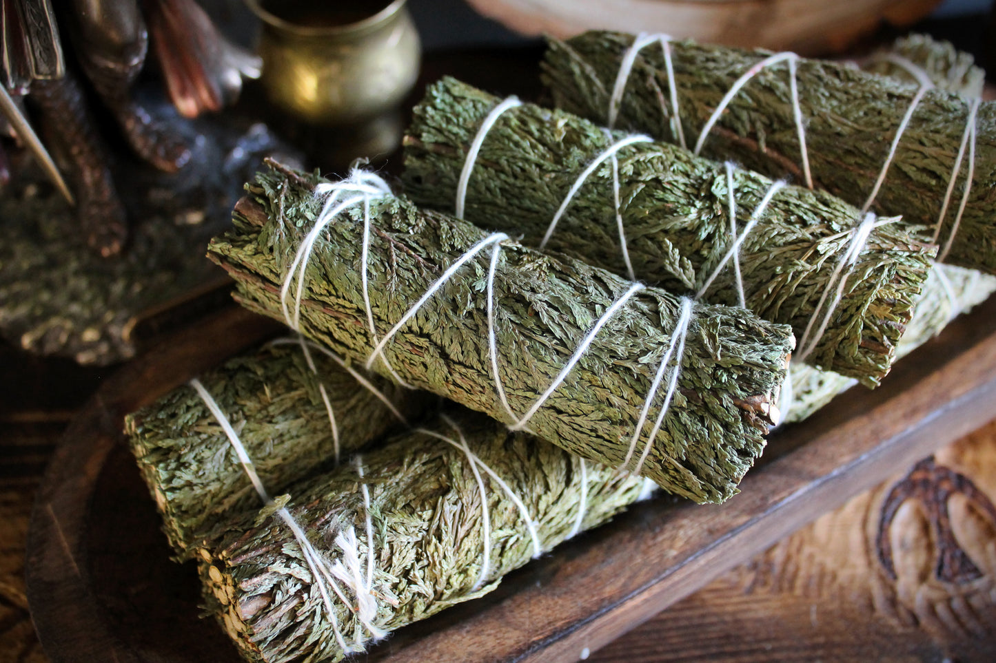 Cedar Smudge Stick: 4" Hand-Harvested Cleansing and Healing Bundle