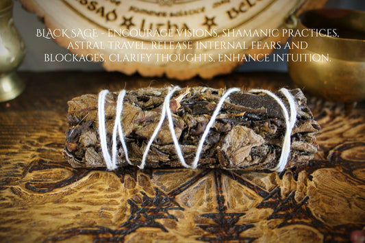 Black Sage Smudge - Dreamwork, Protection & Energy Cleansing Bundle