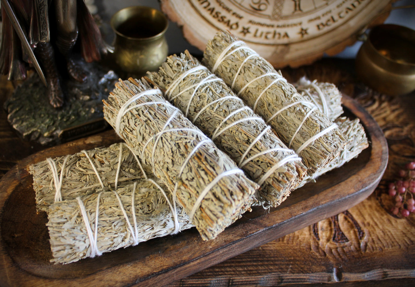 Blue Sage Smudge Stick - Gentle Energy Cleansing & Abundance Bundle