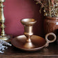Antique Copper Chamberstick Candle Holder