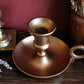 Antique Copper Chamberstick Candle Holder