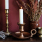 Antique Copper Chamberstick Candle Holder