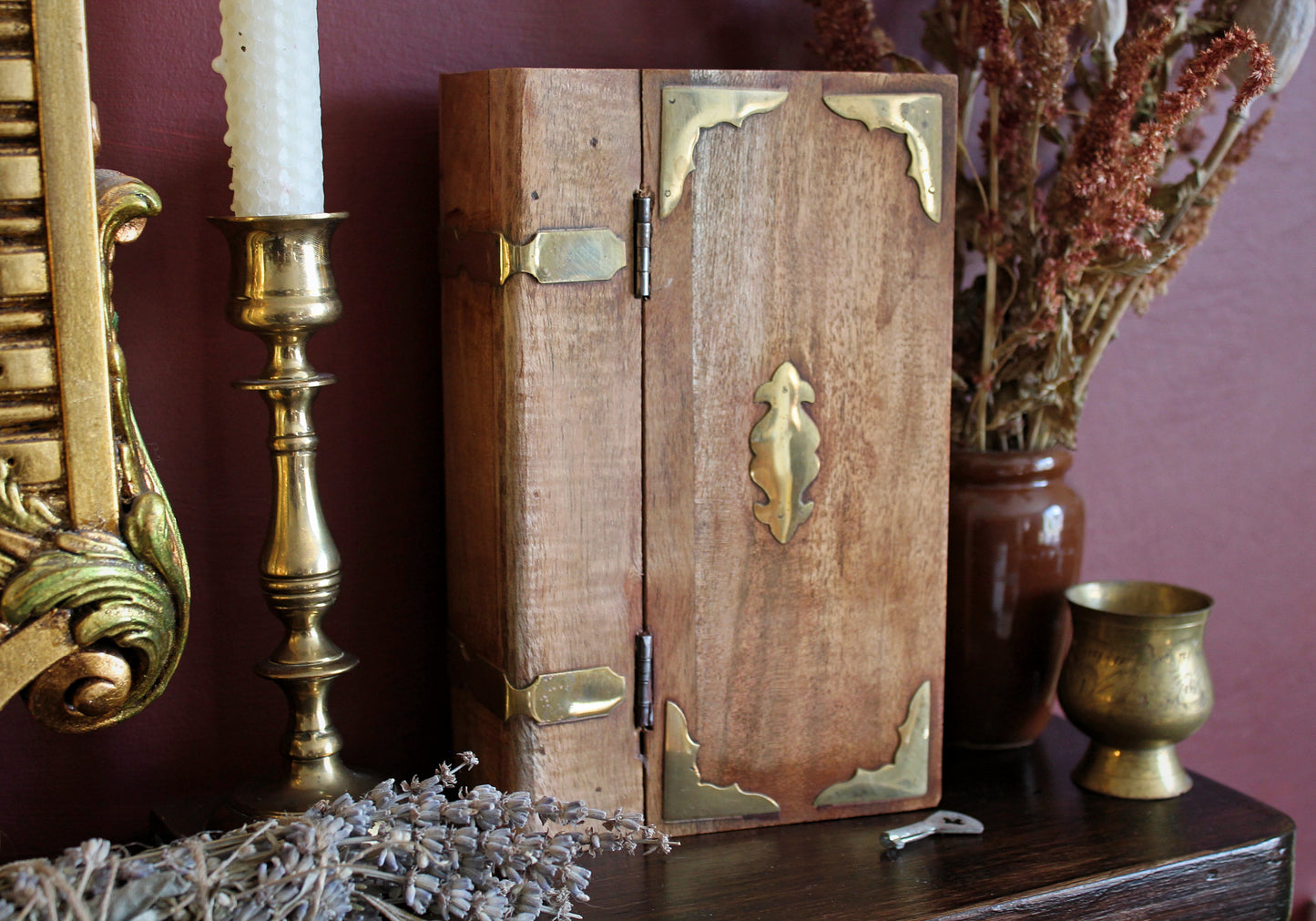Wooden Keepsake Box with Key
