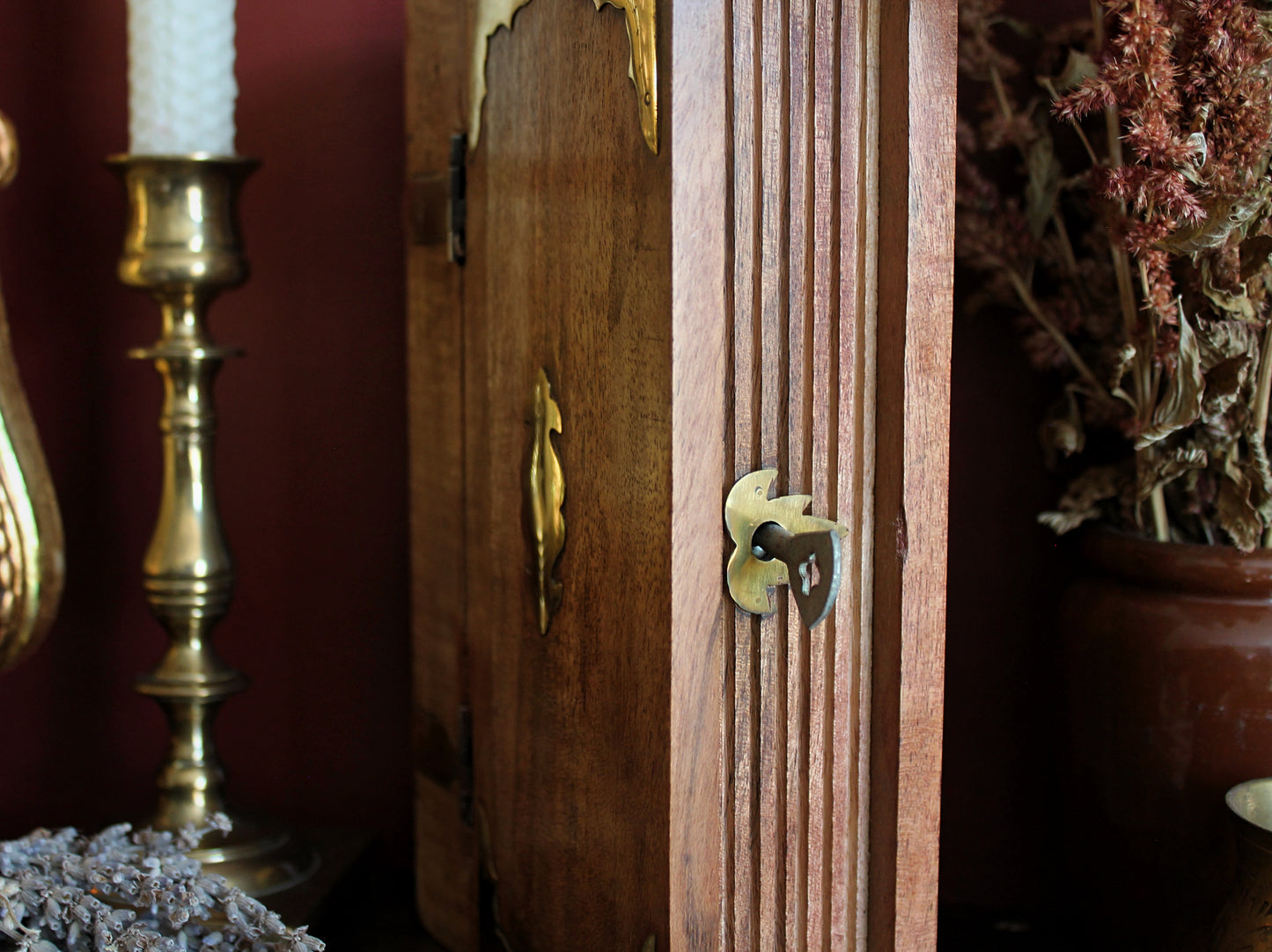 Wooden Keepsake Box with Key