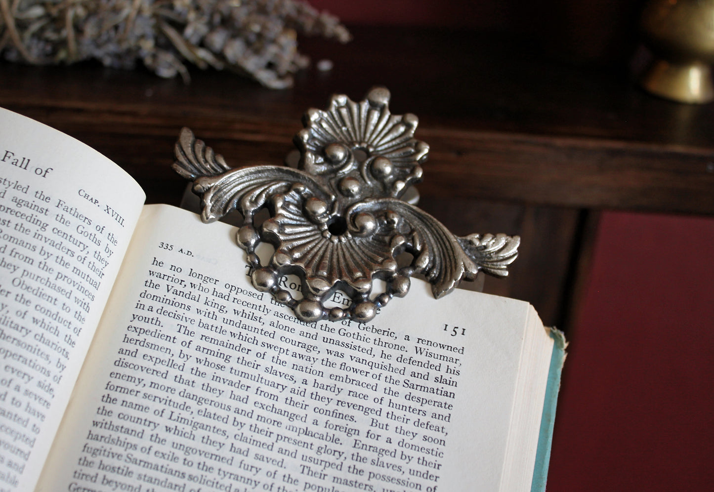 Ornate Book Page Clip