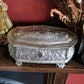 Ornate Cast Metal Trinket Box