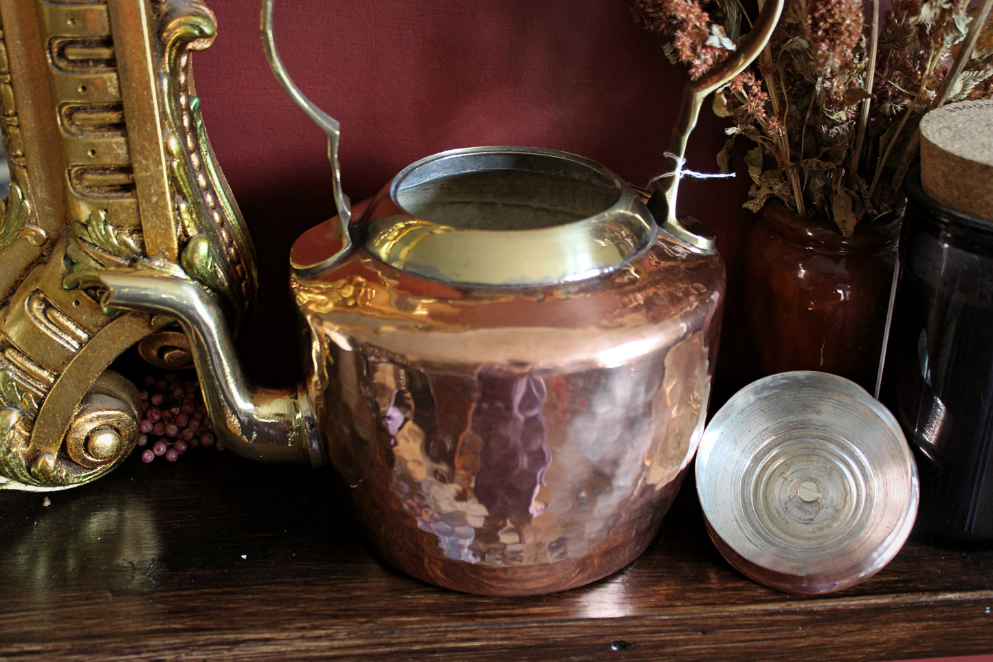 Copper Hammered Kettle