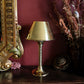Brass Hurricane Candle Holder with Glass Chimney