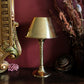 Brass Hurricane Candle Holder with Glass Chimney
