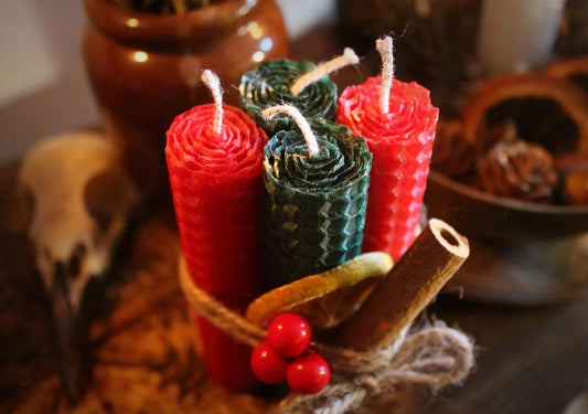 Yuletide Sabbat Candles