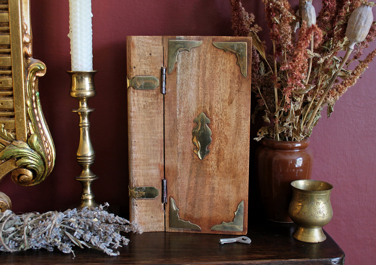 Wooden Keepsake Box with Key