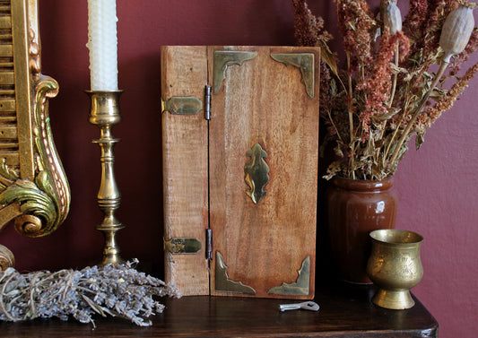 Wooden Keepsake Box with Key