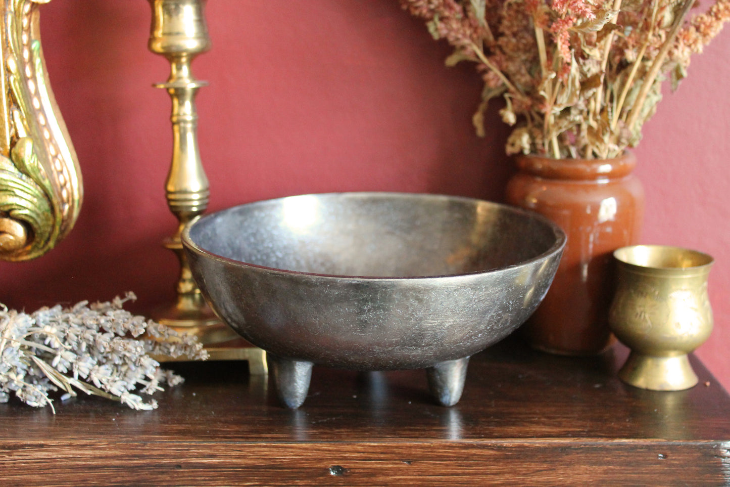 Antique-Style Silver Ritual Bowl