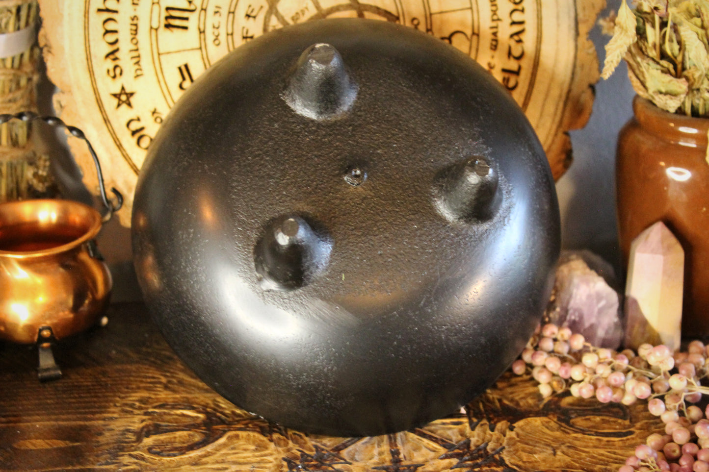 Matte Black Ritual Burn Bowl
