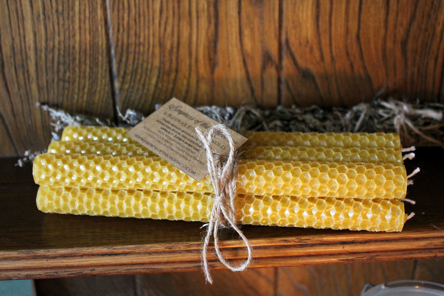 Beeswax Ritual Candles (Set of 6) - Handmade Rolled Candles
