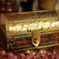 Vintage Mini Brass and Wooden Chest