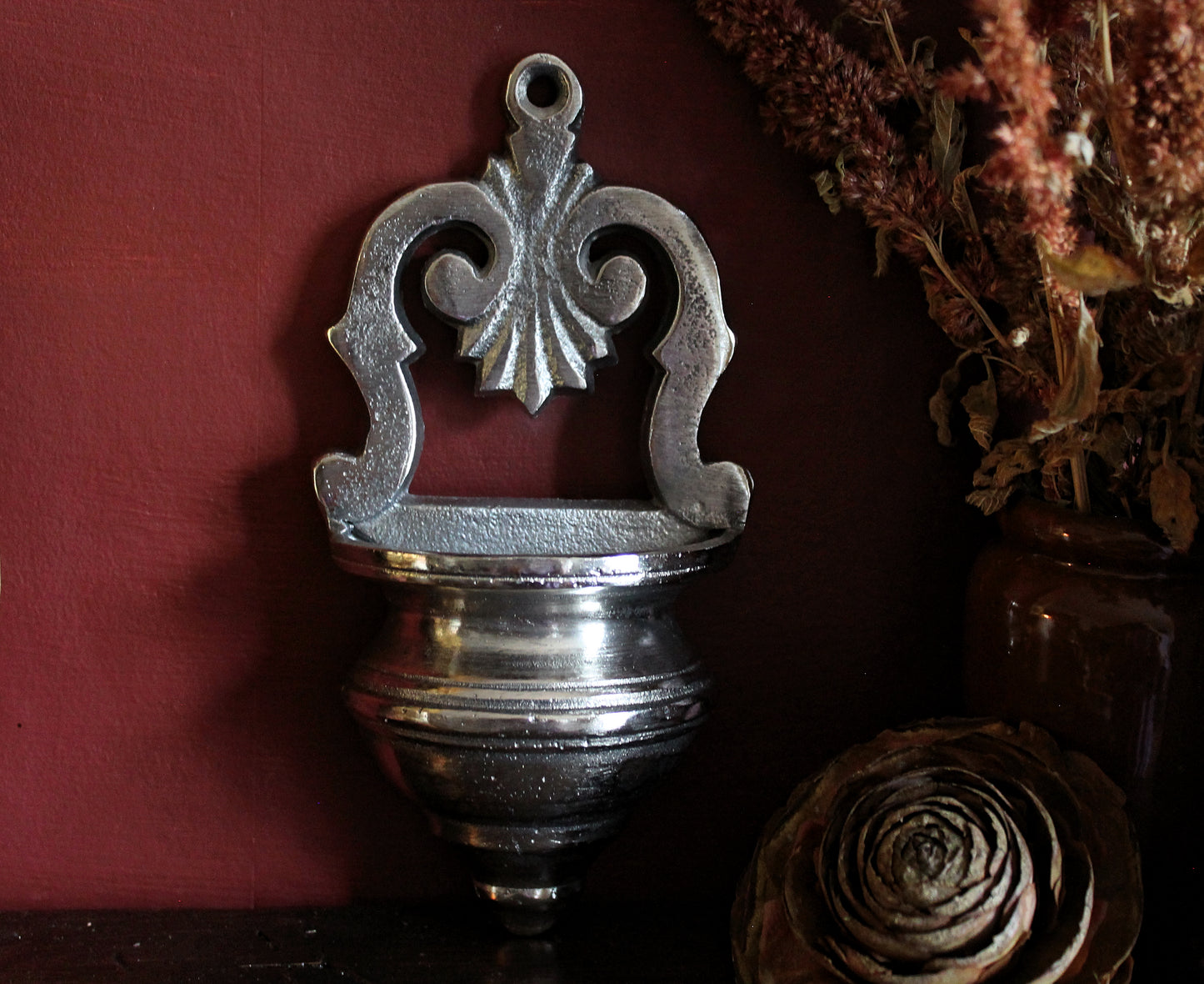Decorative Water Font | Wall Flower Holder