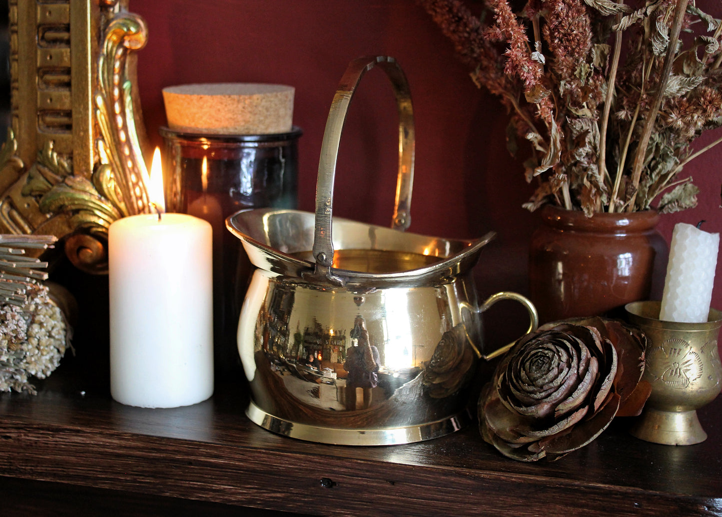 Brass Mini Coal Scuttles: Individual Bucket or Set of 3