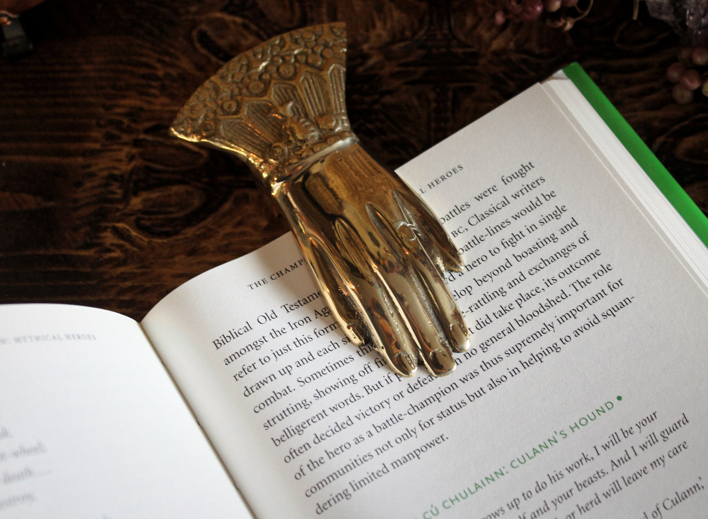 Brass Hand Page Holder